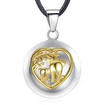 20mm Elephat Mom And Baby Pregnancy Chime Ball Angel Caller Bola  Pendants Neckl - £18.68 GBP