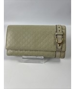 Gucci Long Wallet Men Beige Leather Micro Guccishima - $4,680.20 MXN