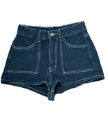 Shein Denim Jean Shorts Size XS Blue Womens Cotton Blend Pockets 25X1 - £11.65 GBP