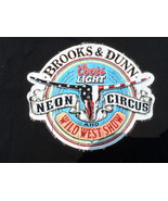 BROOKS &amp; DUNN Original Neon Circus Wild West Show XL T-Shirt Mint Black ... - $29.50