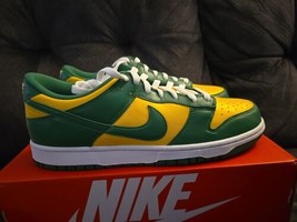 Nike Dunk Low SP Brazil 2020 Green Yellow CU1727-700  Size 10.5 - £177.74 GBP