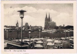 Postcard Koln a Rhiem Blick Auf Den Dam Cologne a Rhine View of the Dam Germany - £3.08 GBP