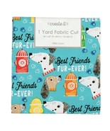 Create it Fabric Cut, 1 Yard (36&quot; X 42&quot;), Dog Fur Ever - £7.03 GBP