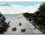 Lake Shore Drive Street View Chicago Illinois IL 1914 DB Postcard Hand C... - £3.91 GBP