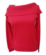 EUC-JONES NEW YORK SIGNATURE True Red 100% Cashmere Shawl Collar Sweater... - £23.35 GBP