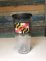 Tervis Maryland State Flag Patch Made in USA  Insulated Tumbler, 24oz, - £15.84 GBP