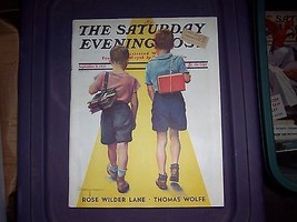 Saturday Post  Back To School Robert C. Kauffmann September  11 1937  - £39.56 GBP
