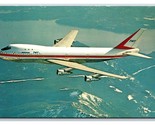 Boeing 747 Superjet IN Volo Unp Cromo Cartolina S8 - $5.08