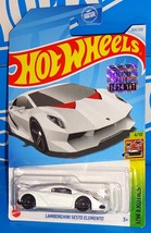 Hot Wheels 2024 Factory Set Exotics #204 Lamborghini Sesto Elemento White w PR5s - $4.00