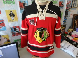 Chicago Blackhawks Patrick Kane Old Time Hockey NHL Jersey Hoodie  Sweat... - £46.71 GBP