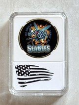 U.S. Navy Seabees Can Do We Build We Fight Challenge Coin With Case - £11.70 GBP