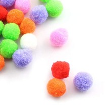 Multi-Color Pompoms 200Pcs 1/2 Inch Multi-Color Pompoms Arts And Crafts Fuzzy Po - £11.06 GBP