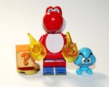 Yoshi Red The Super Mario Bros Custom Minifigure From US - £4.71 GBP