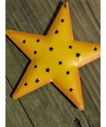 OR-309- Yellow Star Metal Christmas Ornament  - $2.25