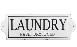 Wash Dry Fold Metal Laundry Wall Decor - $939.11 MXN