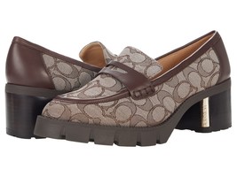 Womens Coach Cora Loafer Signature Logo Oak/Maple Jacquard 8.5 B (M) NEW... - $149.99