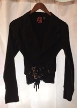 Cool Vintage Black Gothic Biker/Punk Jacket Size S New Chor Brand See Desc - £74.72 GBP