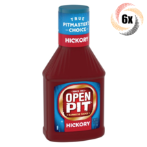 6x Bottles Open Pit Barbecue Sauce Hickory Flavor 18oz ( Fast Shipping! ) - £22.77 GBP