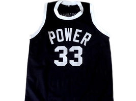 Alcindor custom Power High School Abdul Jabbar Basketball Jersey Black Any Size  image 4