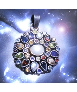 HAUNTED MULTI GEM AMULET ILLUMINATI ALL IS DIVINE POWERFUL  MYSTICAL TREASURE - $277.77