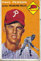 Topps #236 Paul Penson baseball card 1954   - $15.00