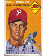 Topps #236 Paul Penson baseball card 1954   - £11.92 GBP