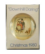 Christmas Ornament ‘Downhill Daring’ Inspired by Norman Rockwell Vintage... - $12.89