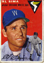 Topps #216 Al Sima baseball trading card 1954 - $15.00