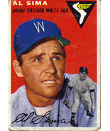 Topps #216 Al Sima baseball trading card 1954 - £11.72 GBP