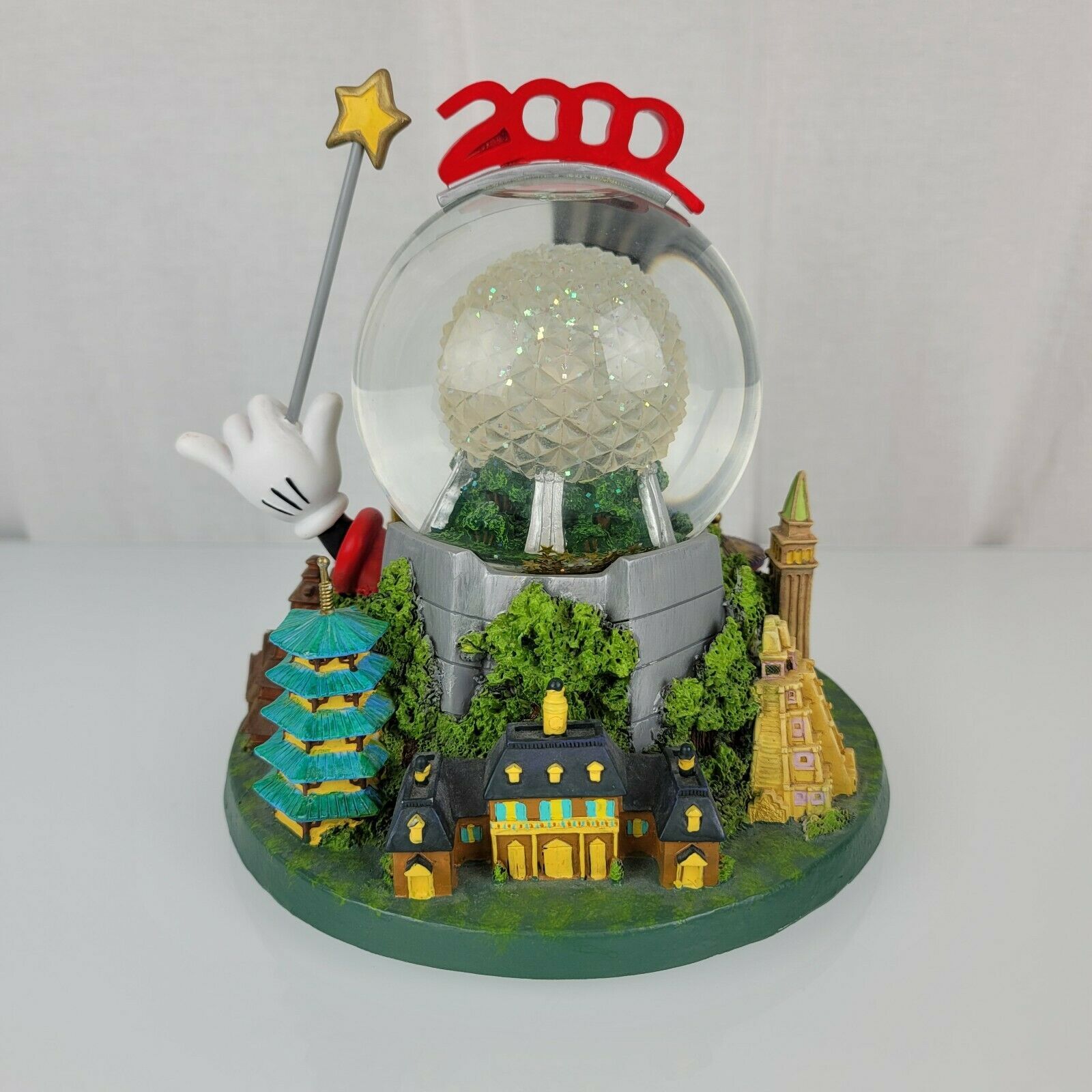 Primary image for Disney Epcot 2000 Snow Water Globe Plays "Celebrate The Future" Light up