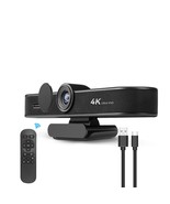 4K Webcam With Microphone And Speaker, 5X Digital Zoom Eptz Video Confer... - £308.24 GBP