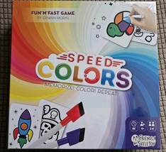 Fun&#39;N&#39; Fast Game By Erwan Morin Speed Colors Fast-Paced Memory Card Game+Markers - $8.87