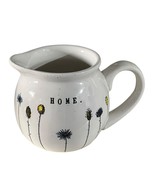 Rae Dunn Artisan Collection &quot;Home&quot; Cream Pitcher 7 Stem Flowers By Magenta - $325.94 MXN