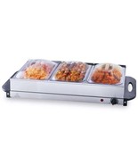 Electric Buffet Server &amp; Food Warmer, 25.6&quot; x 15&quot; Portable Stainless Ste... - $82.10 CAD