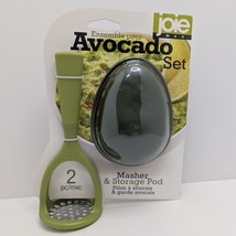 Joie Avocado 2pc Tool Set Masher &amp; Storage Pod BPA-Free by MSC Internati... - $13.74