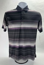 Jack Nicklaus Men&#39;s Textured Stripe Golf Polo, StayDri StayMotion Fabric... - $7.99