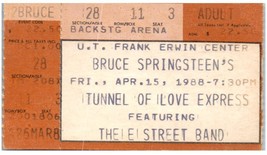 Vintage Bruce Springsteen Ticket Stub April 15 1988 Univ. Of Texas - $24.74