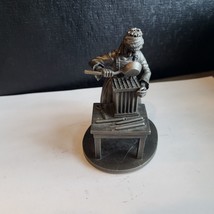 1974 The Franklin Mint "The Candlemaker" Fine Pewter Figurine Measures 4" Tall - $14.99