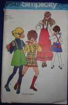 Simplicity Girls’ &amp; Children’s Skirt Mini Pantskirt Size 10 #9542 - £4.71 GBP