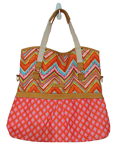 Dena Designs Tote Bag Canvas Crossbody Bag Pockets Double and Long Handl... - $48.19