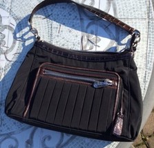 Brighton  Jewelry  Shoulder Handbag New Gold Plush Nylon Bag Designer Purse Glam - £36.64 GBP