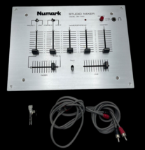 Numark Studio Mixer DM-1000 Cords Fuses Vintage Sound Phono Mic Inputs - £59.17 GBP