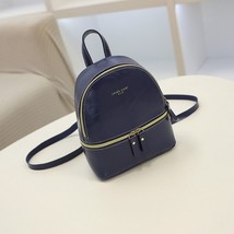 Fashionable Multicolor Oil Leather Embossed Word Backpack Simple and Personalize - £11.67 GBP