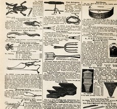 1900 Fishing Tackle Lures Advertisement Victorian Sears Roebuck 5.25 x 7&quot; - $19.99