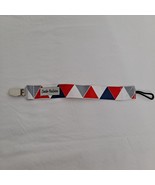 Pacifier Clip Red White Blue Gray Baby Infant Toddler - £5.08 GBP