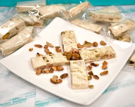 Andy Anand Roasted Almond Soft Pistachios Nougat Brittle, 21 bite-sized ... - £15.43 GBP