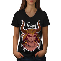 Taurus Stars Shirt Zodiac Sign Women V-Neck T-shirt - £10.40 GBP