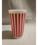 One Hazel Atlas Candy Cane Stripe Milk Glass Drinking Glass - $297.98 MXN