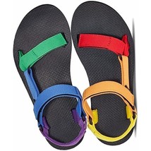 Teva Women&#39;s Mismatched Pride Casual Sport Sandals F16122C Rainbow Size 11 - £47.18 GBP