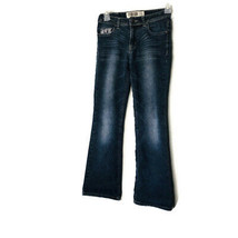 Route 66 Girls Size 10 Mid Rise Bootcut Jeans Stud Pocket Detail - £6.12 GBP